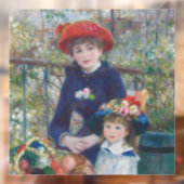 Renoir Twee Zusters Terras Frans Impressionisme Raamsticker (Vel 2)