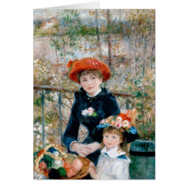 Renoir Two Sisters on Terrace  Fine Art (Voorkant)
