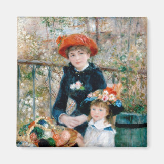 Renoir Two Sisters on Terrace  Fine Art Magneet