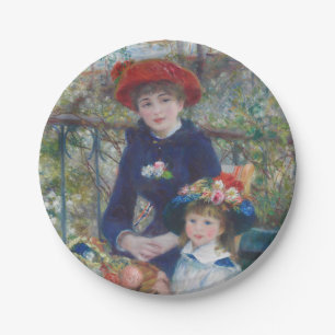 Renoir Two Sisters Terrace Frans Impressionisme Papieren Bordje