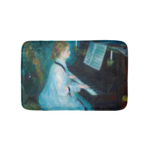 Renoir Vrouw aan de Piano Vintage Impressionist Badmat