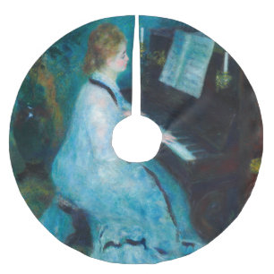 Renoir Vrouw aan de Piano Vintage Impressionist Kerstboom Rok