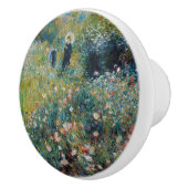 Renoir - Vrouw met een Parasol in een Tuin Keramische Knop (Rechts)