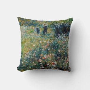 Renoir - Vrouw met een Parasol in een Tuin Kussen