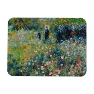 Renoir - Vrouw met een parasol in een tuin Magneet