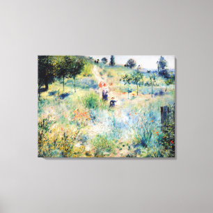 Renoir - Weg leidt door Tall Grass Canvas Afdruk
