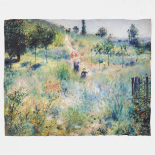 Renoir - Weg leidt door Tall Grass Fleece Deken