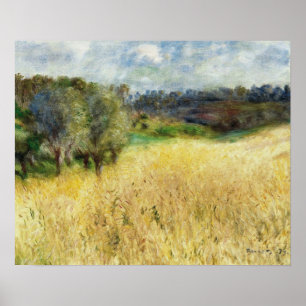Renoir - Wheatfield 1879 Poster