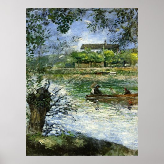 Renoir, Willows and Figures in a Boat Poster (Voorkant)
