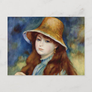 Renoir Young Girl in een riviertje Pet Briefkaart