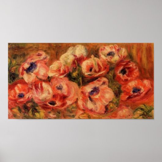 Renoir's Anemones still Life Poster (Voorkant)