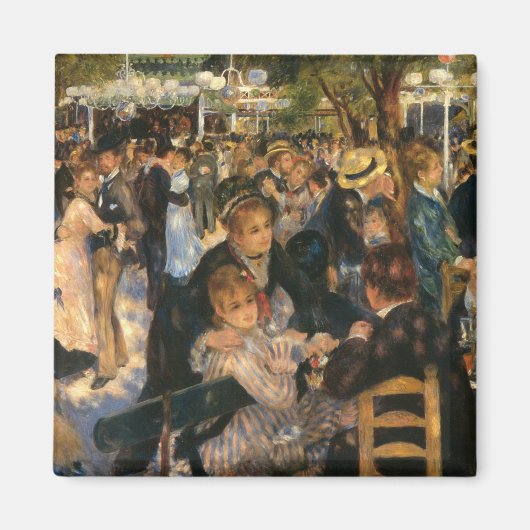 Renoir's Bal du de la Galette (1876) Magneet (Voorkant)