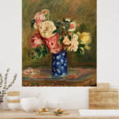Renoir's Bouquet van Rozen Poster (Keuken)