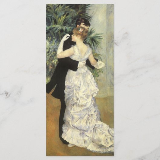 Renoir's City Dance Wedding Programme (Dos)