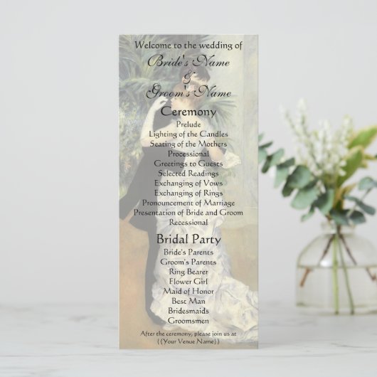 Renoir's City Dance Wedding Programme (Debout devant)