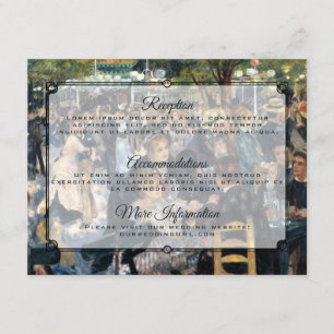 Renoir's Dans bij Le Moulin de la Galette Informatiekaartje
