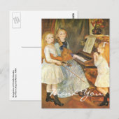 Renoir's Daughters of Catulle Mendes Briefkaart (Voorkant / Achterkant)