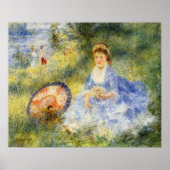 Renoir's jonge vrouw met een Japanse overzeese Poster (Voorkant)