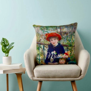 Renoir's Moeder en Kind Kussensloop Kussen
