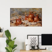Renoir's stille leven met uien (1881) poster (Thuiskantoor)