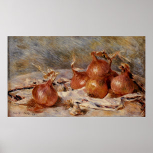 Renoir's stille leven met uien (1881) poster