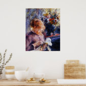 Renoir's Young Woman Sewing Poster (Keuken)