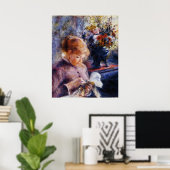 Renoir's Young Woman Sewing Poster (Thuiskantoor)
