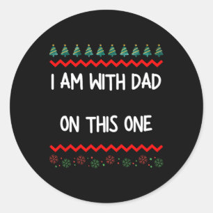 Renolve Uni-volwassenen Kerstmis Ronde Sticker
