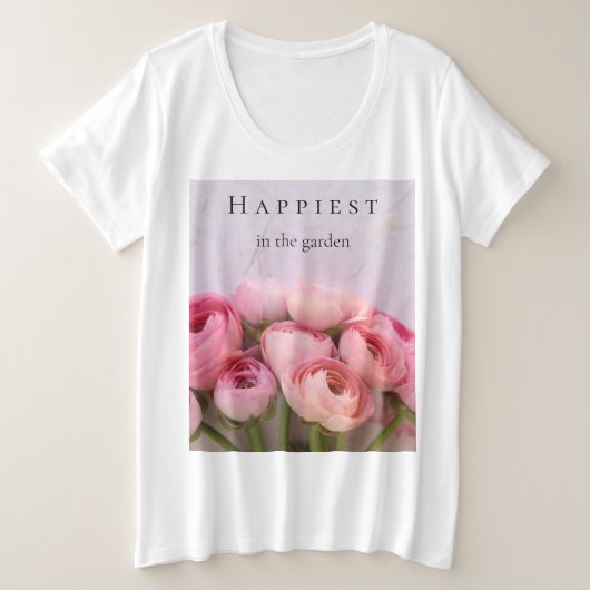Renoncule rose sur fond texturé (Design devant)