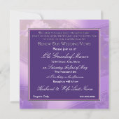 Renouveau mariage - Invitations - Iris (Dos)