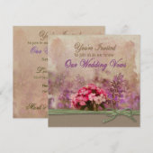 RENOUVELÉ MARIAGE VOWS INVITATION - JARDIN (Devant / Derrière)