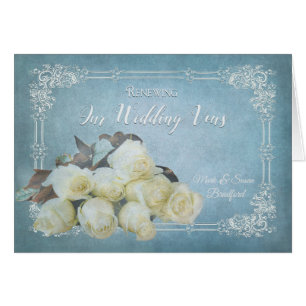 Renouveler le Faire-part de mariage Vows - Roses d