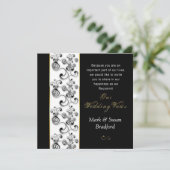 RENOUVELER LE MARIAGE VOIT INVITATION - NOIR/BLANC (Debout devant)