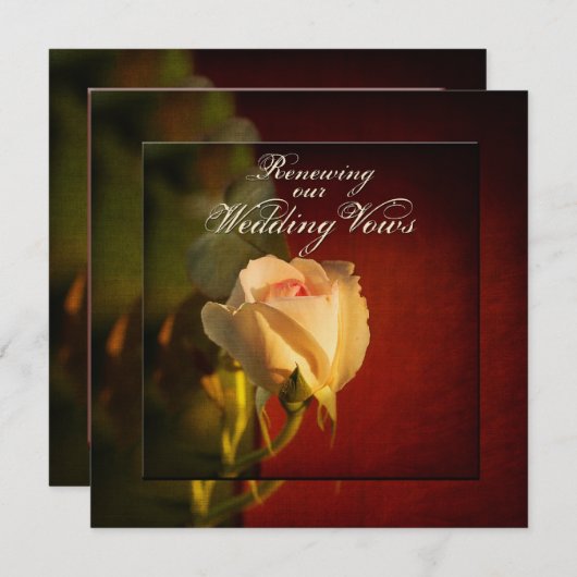 Renouveler les avis de Mariage - Invitations (Devant / Derrière)