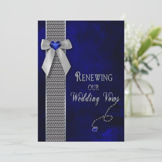 Renouveler les avis de Mariage Invitations Cobolt (Debout devant)