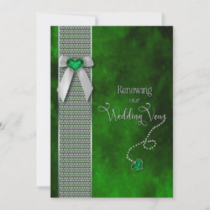 Renouveler les avis de Mariage Invitations Emerald