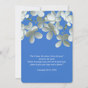Renouveler les vaches Invitations florales bleues 