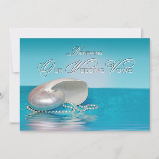 Renouveler Notre Invitation Vows Mariage - Plage/S (Devant)