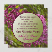 Renouvellement des avis de Mariage Invitations - L (Devant / Derrière)