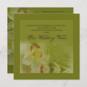 Renouvellement des avis des Mariages - Invitations (Devant / Derrière)