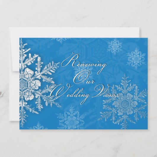 Renouvellement du mariage d'hiver Invitations - Fl (Devant)