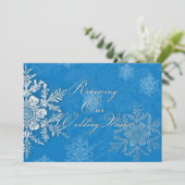 Renouvellement du mariage d'hiver Invitations - Fl (Debout devant)