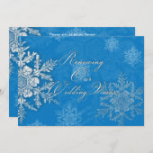 Renouvellement du mariage d'hiver Invitations - Fl (Devant / Derrière)