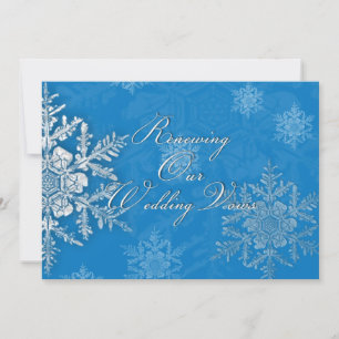 Renouvellement du mariage d'hiver Invitations - Fl