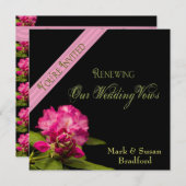 Renouvellement mariage des avis - Invitations (Devant / Derrière)