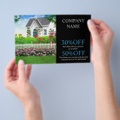 Renovatie Carpentry Bouw landschapsarchitectuur Flyer (Hand)