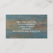 Renovatie oude aangepaste homekaarttemplate voor t visitekaartje (Achterkant)