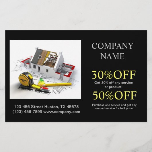 renovatie van woningen voor dakreparatie flyer (Voorkant)