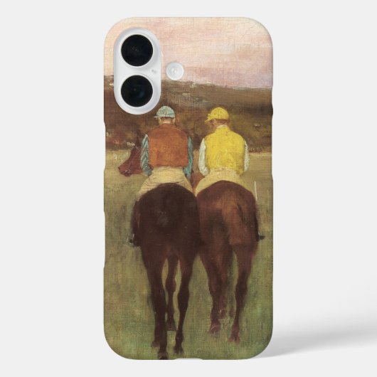 Renpaarden bij Longchamp van Edgar Degas Case-Mate iPhone Case (Achterkant)
