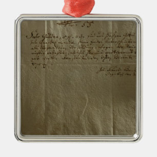 Rentevergoeding Ontvangen, 17 december 1974 Metalen Ornament